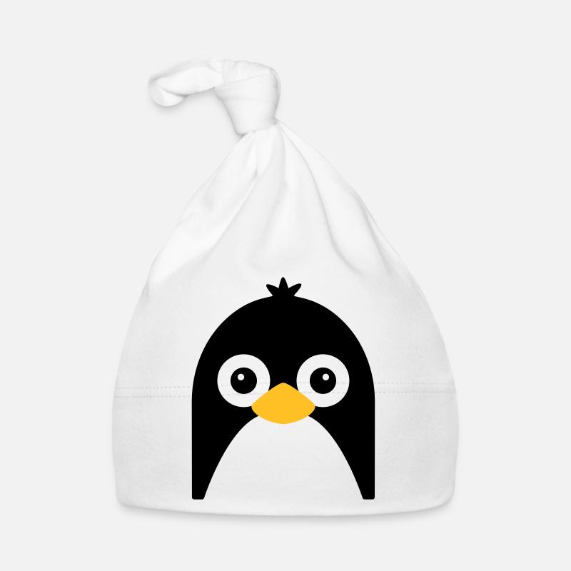 Visage de pingouin mignon Bonnet bio Bébé