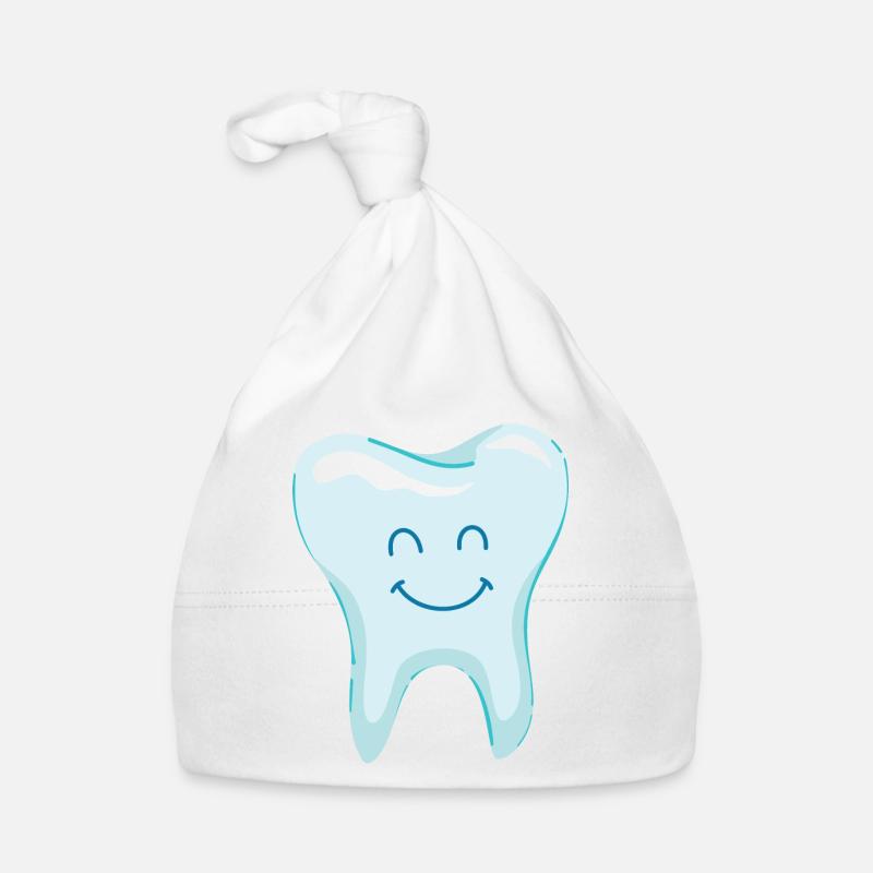 Laughing tooth - teeth - dentist Organic Baby Cap
