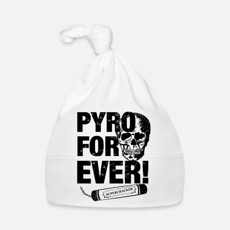 Fireworks skull Firecracker Organic Baby Cap