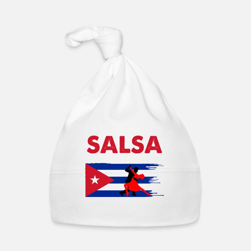 Salsa La Havane Cuba - Bonnet bio Bébé - blanc