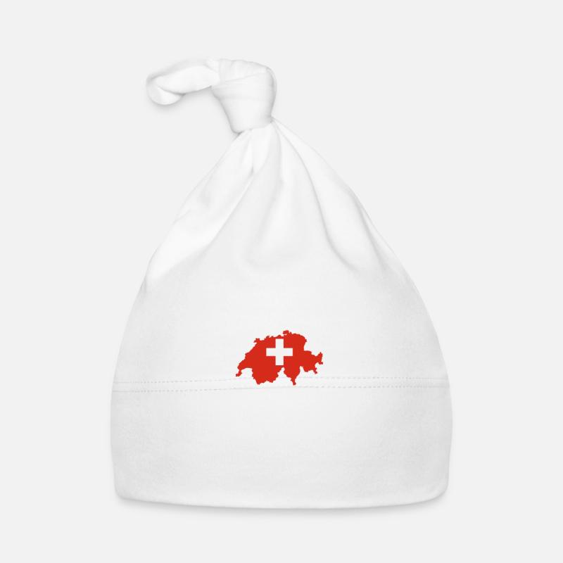 Schweiz Karte Baby Bio-Mütze