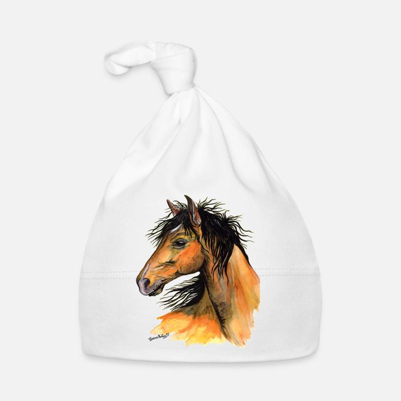 tête de cheval Bonnet bio Bébé