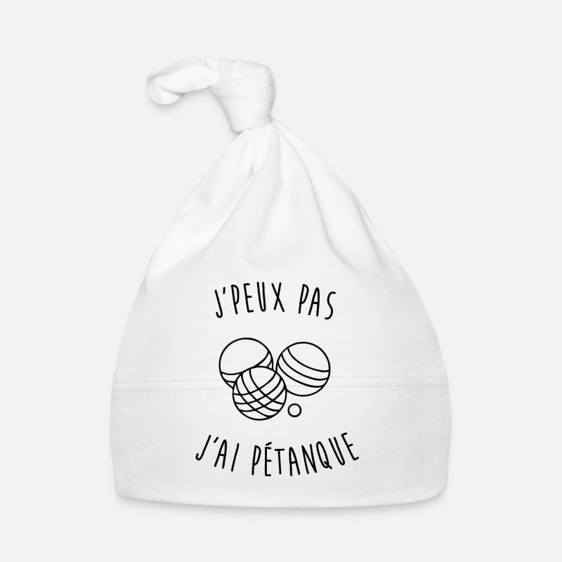 I can't, I have pétanque! Organic Baby Cap