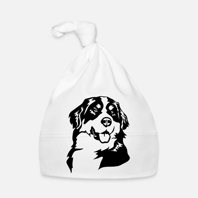 Tête de bouvier bernois Bonnet bio Bébé