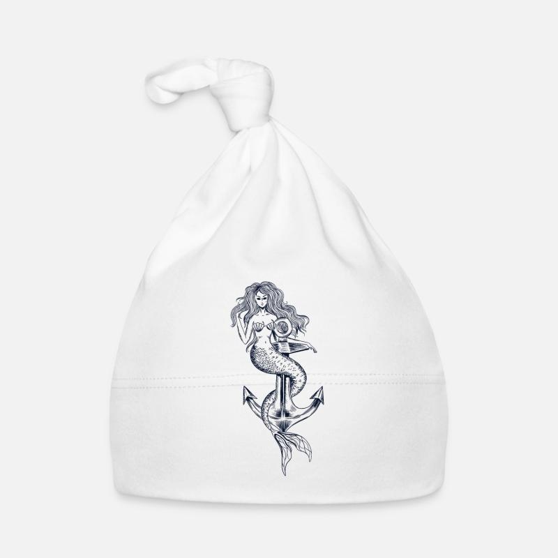 Sirène avec une idée cadeau ancre Bonnet bio Bébé