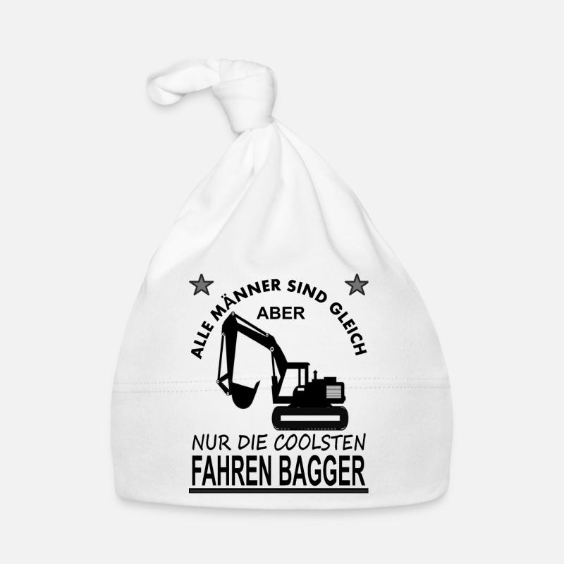 Baggerfahrer Bagger fahren Bagger Spruch Geschenk Baby Bio-Mütze