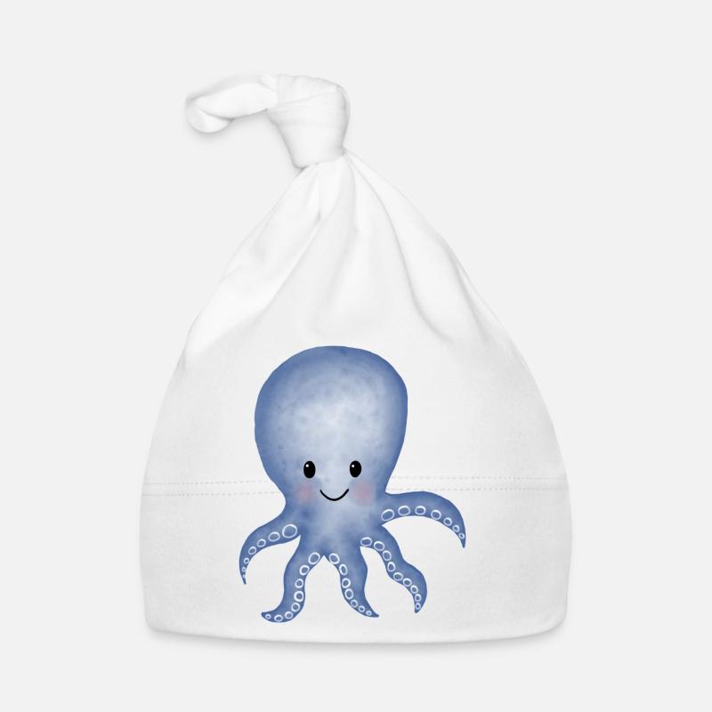 Octopus squid Organic Baby Cap