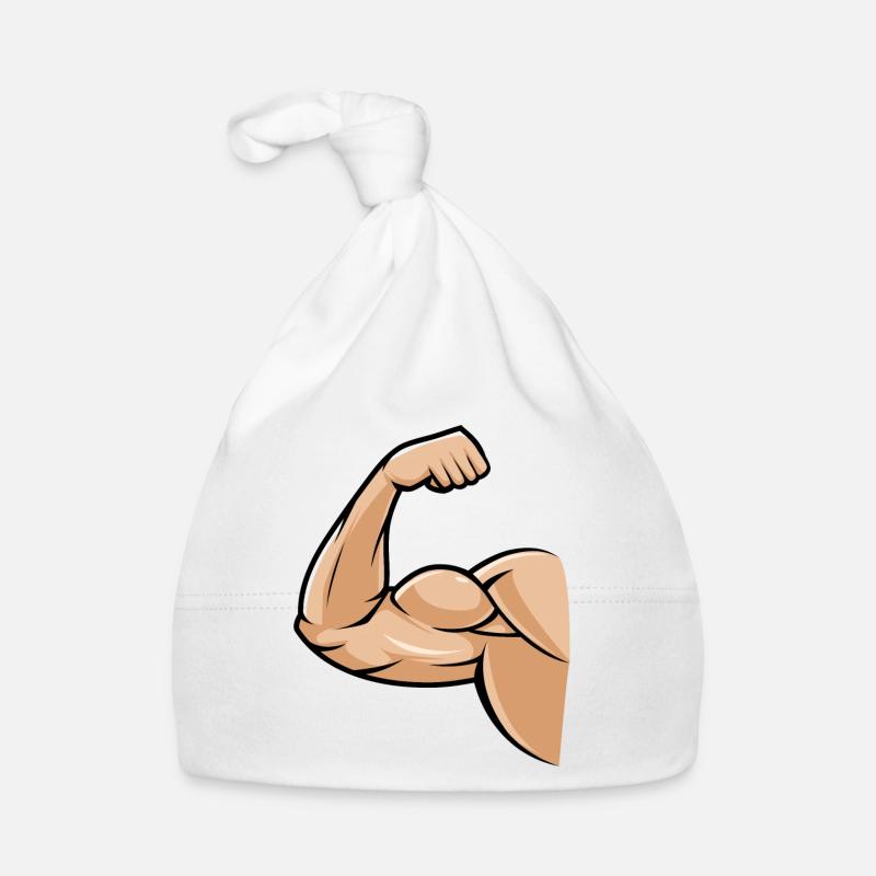 biceps muskel Baby Bio-Mütze