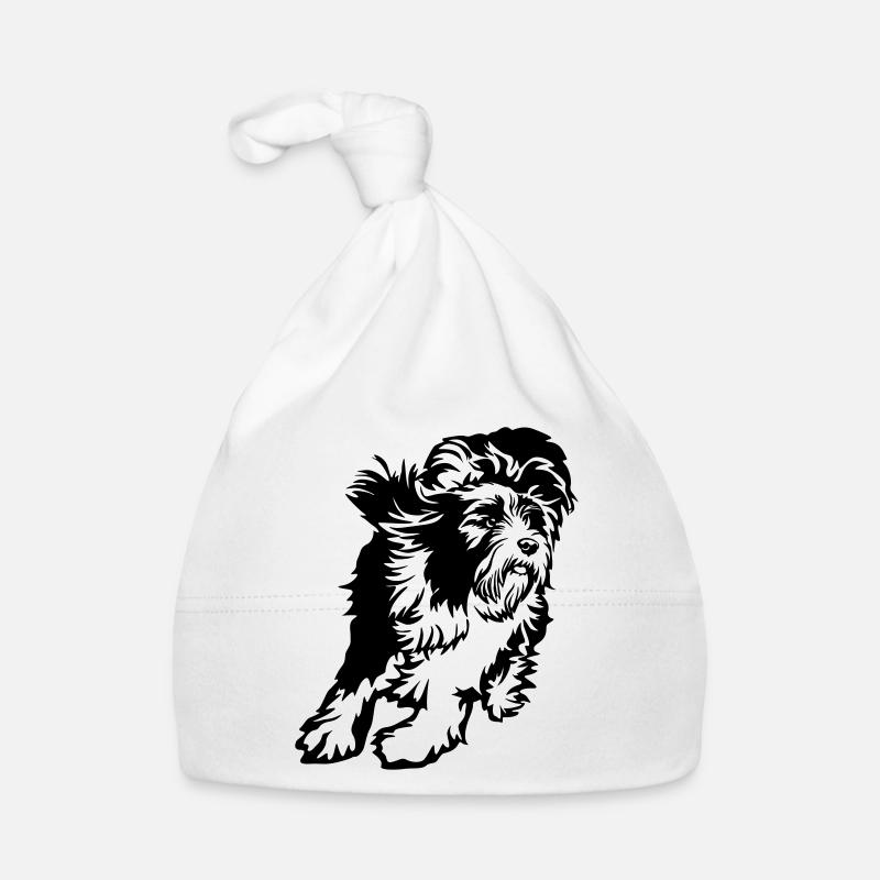 Bearded Collie Baby Bio-Mütze