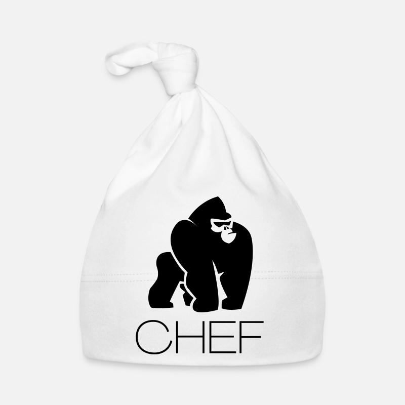 Silverback Gorilla Chef Entrepreneur Gift Organic Baby Cap