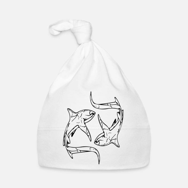 Requins renards élégants en cercle Bonnet bio Bébé