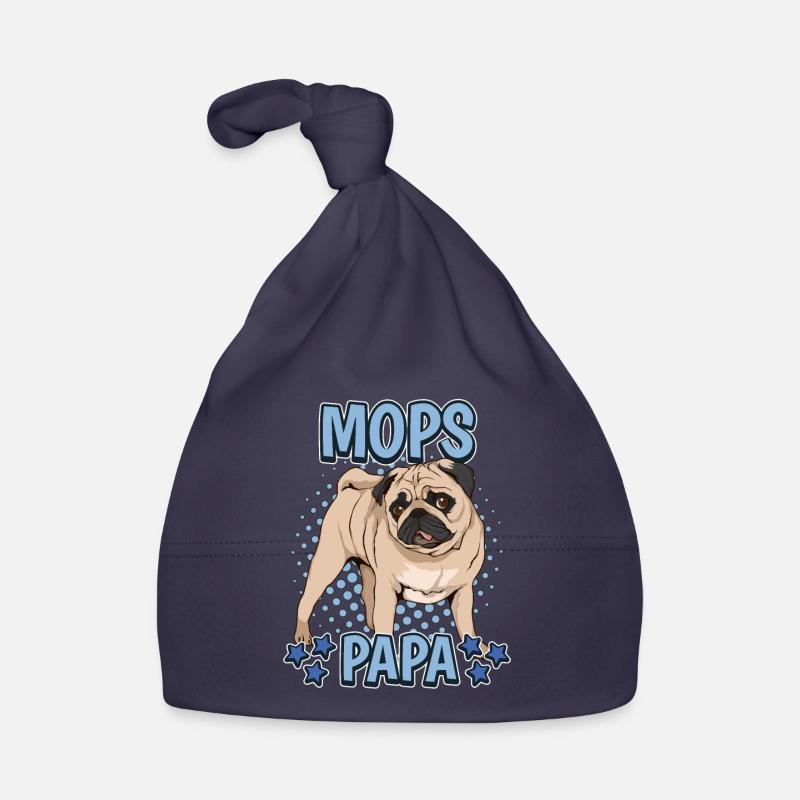 Mops Papa Baby Bio-Mütze