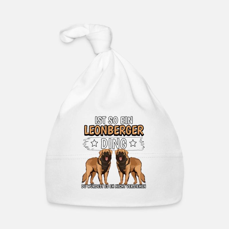 Leonberger Ist so ein Leonberger Ding - Baby Bio-Mütze - Weiß