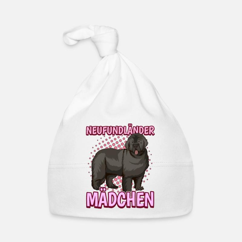 Neufundländer Mädchen Baby Bio-Mütze