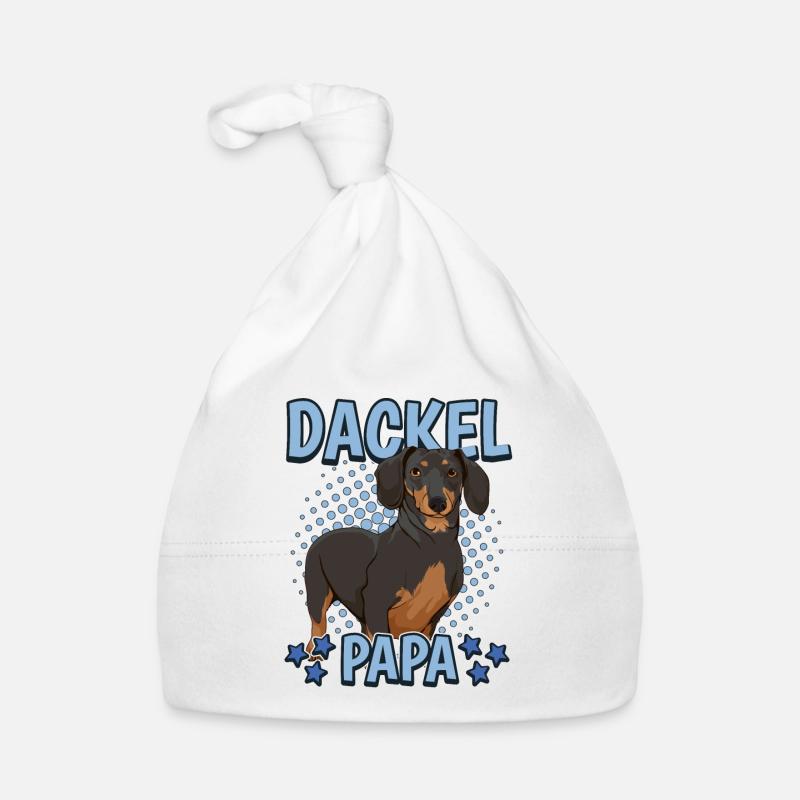 Dackel Papa Baby Bio-Mütze