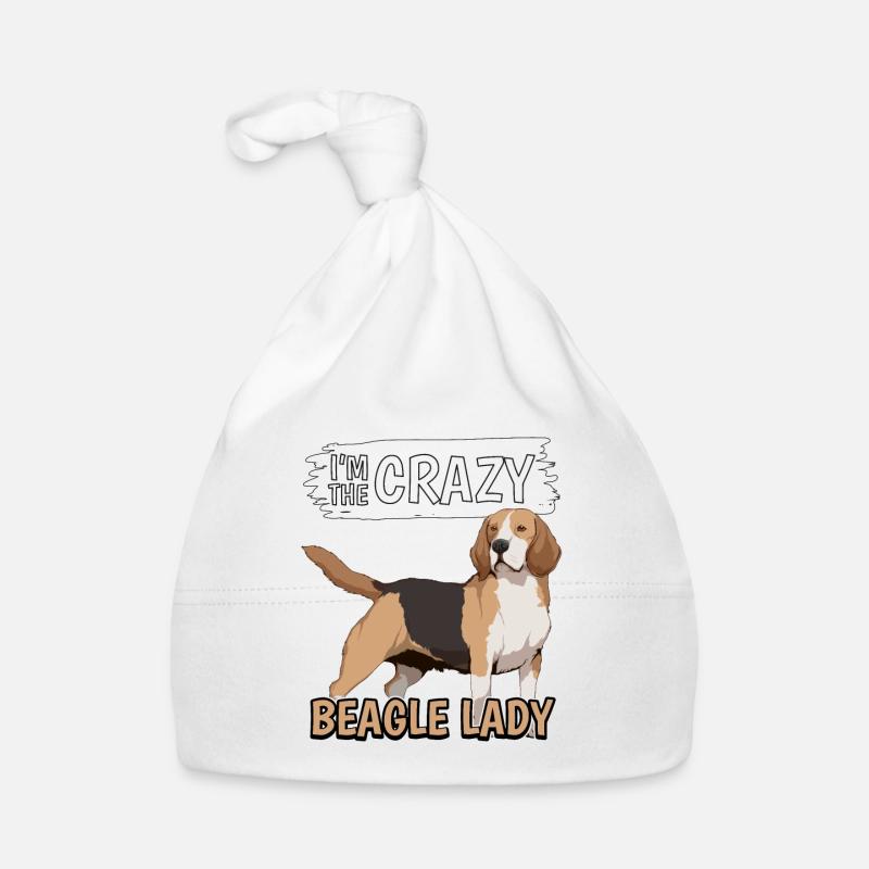 Beagle I’m The Crazy Beagle Lady Bonnet bio Bébé