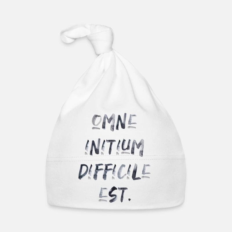 tout commencement est difficile citation latine écriture Bonnet bio Bébé