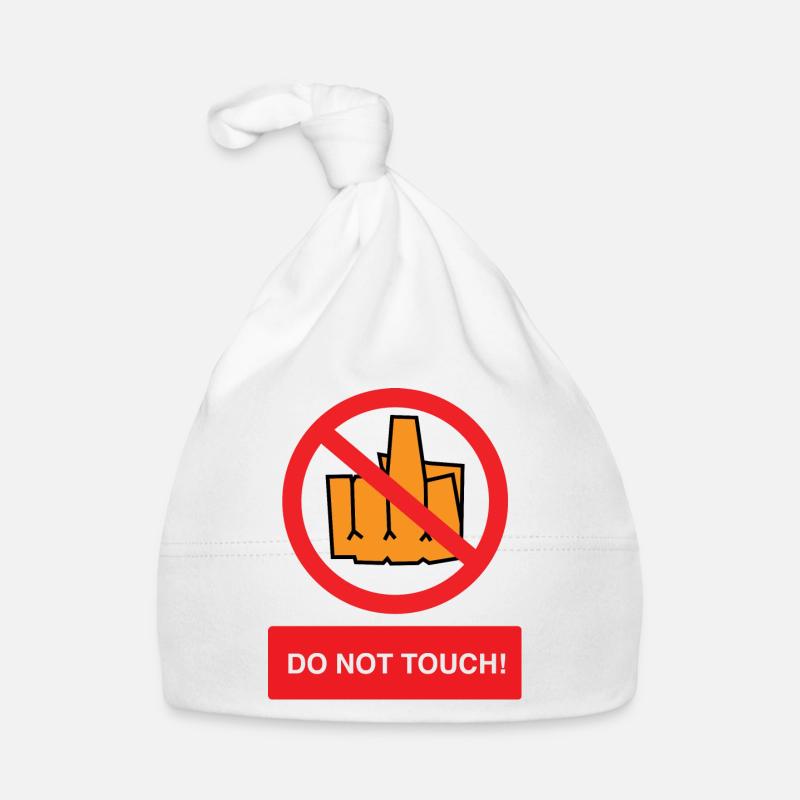 don't touch - do not touch Organic Baby Cap