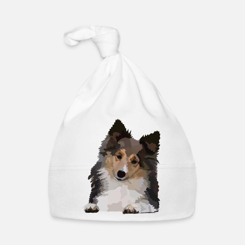 Dani, the Sheltie Organic Baby Cap