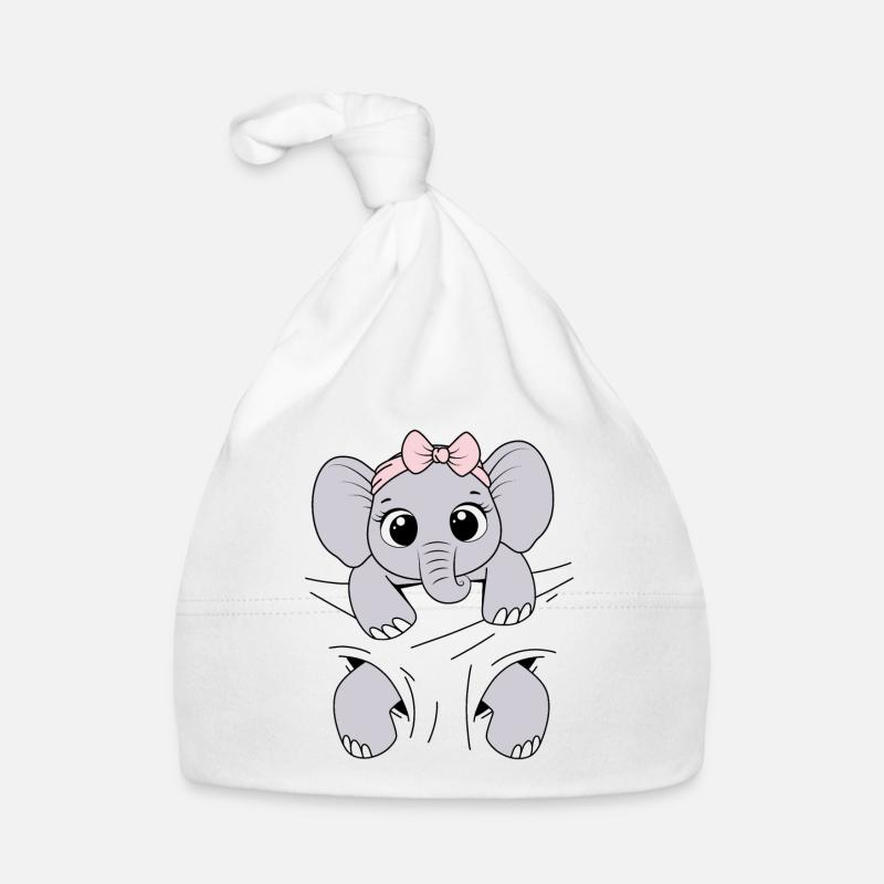 Bébé Éléphant Porter Animal Drôle Bébé Éléphant Bonnet bio Bébé