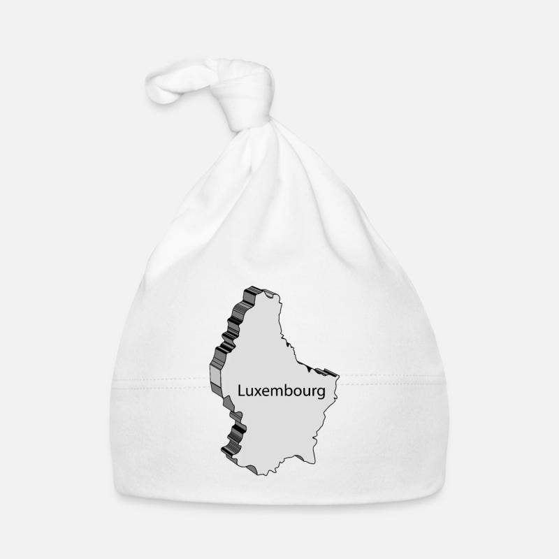 Luxembourg 3D Map Organic Baby Cap
