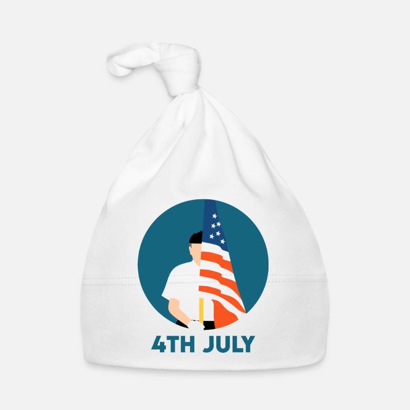4th July Organic Baby Cap