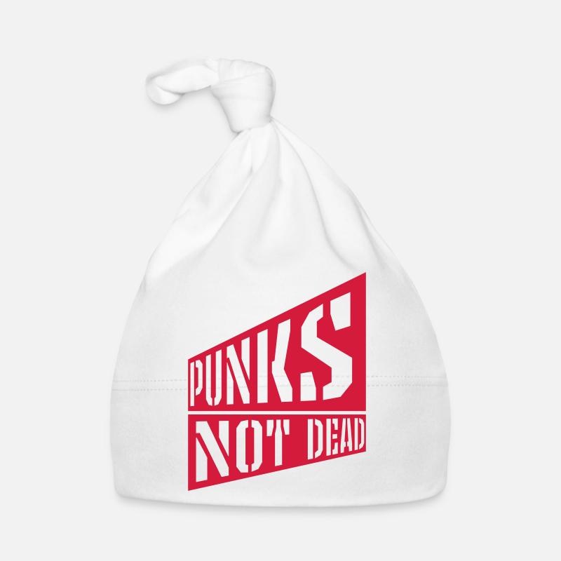 punks not dead Zitat Baby Bio-Mütze