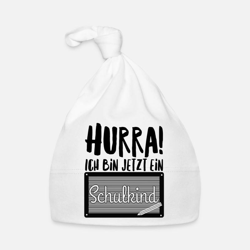 Hurra! Ich bin jetzt ein Schulkind Baby Bio-Mütze