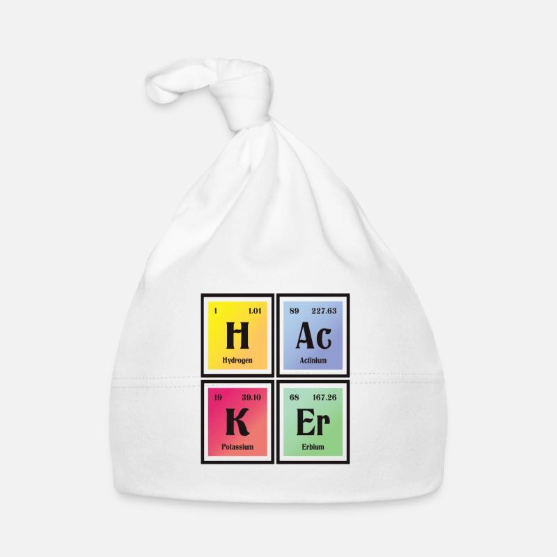 | hacker Tableau périodique des éléments Bonnet bio Bébé
