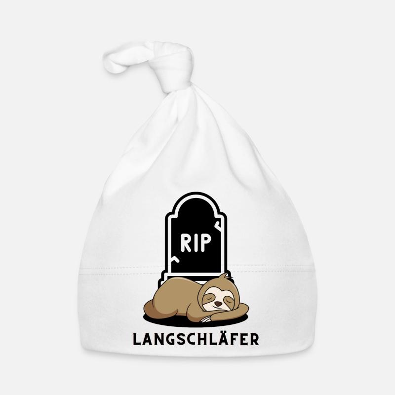 Faultier Langschläfer Baby Bio-Mütze