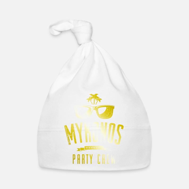 Mykonos Party Crew Baby Bio-Mütze