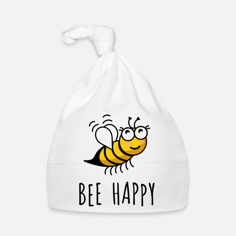 abeille heureuse Bonnet bio Bébé