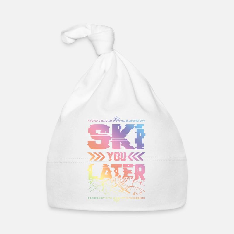 ski ski - Bonnet bio Bébé - blanc