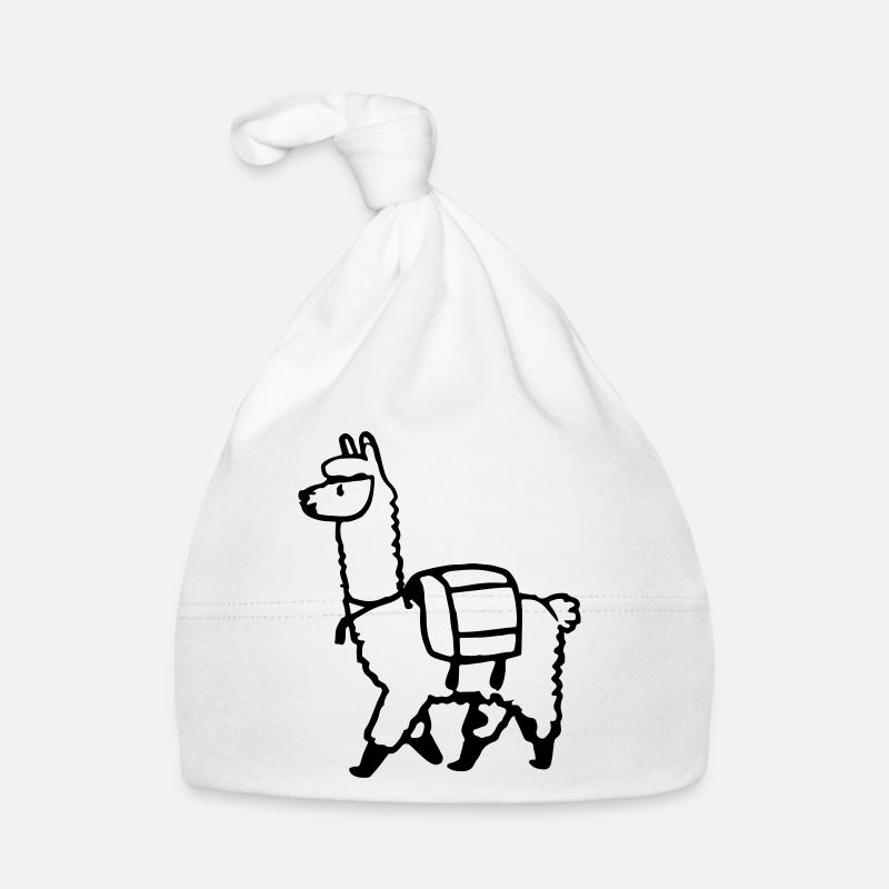 Alpaca Lama Randonnée Idée Cadeau Bonnet bio Bébé
