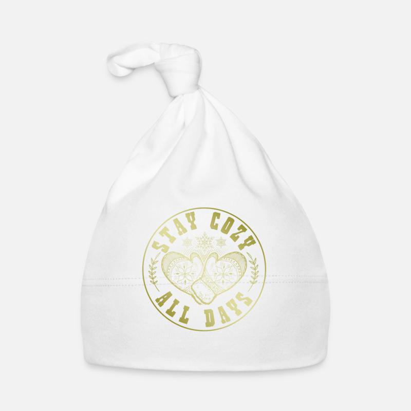 Winter Saying Cold Organic Baby Cap