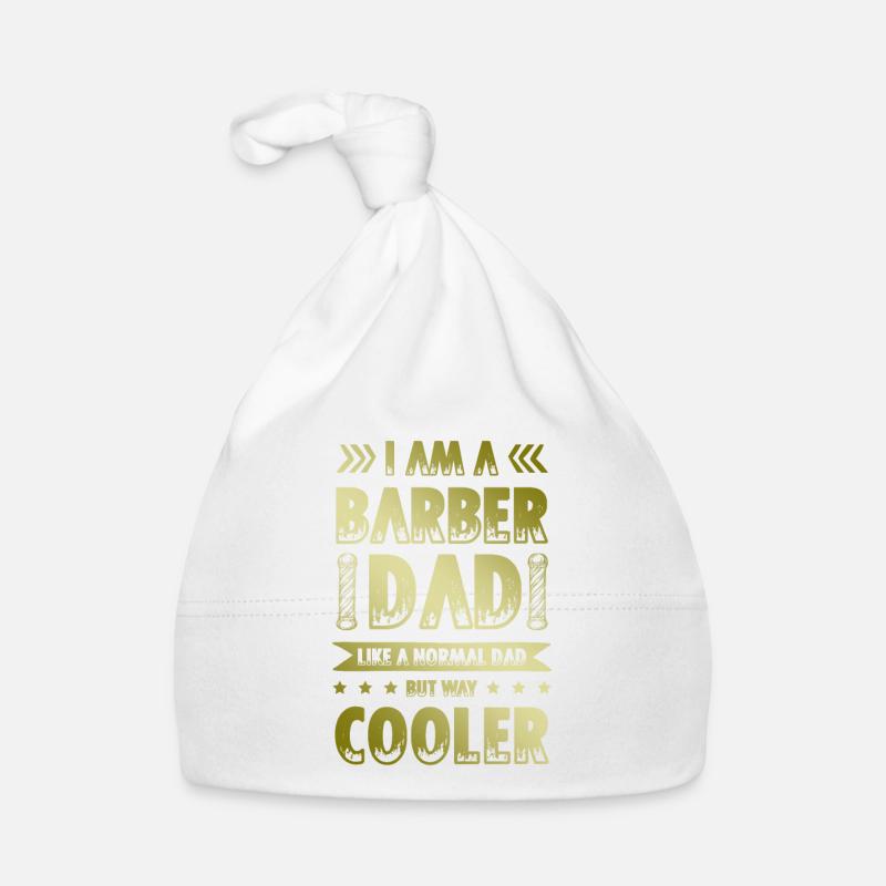 Barber Dad Quote Organic Baby Cap