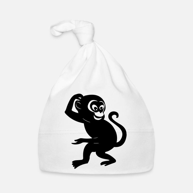 Monkey shadow figure Organic Baby Cap