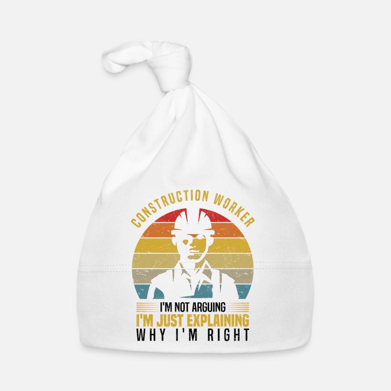 Bauarbeiter Baby Bio-Mütze