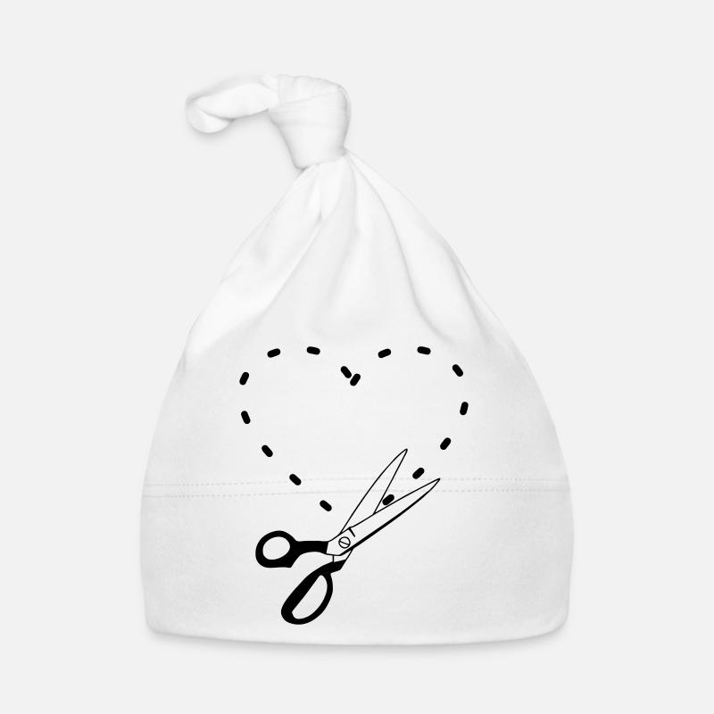 Pattern cutting heart Organic Baby Cap
