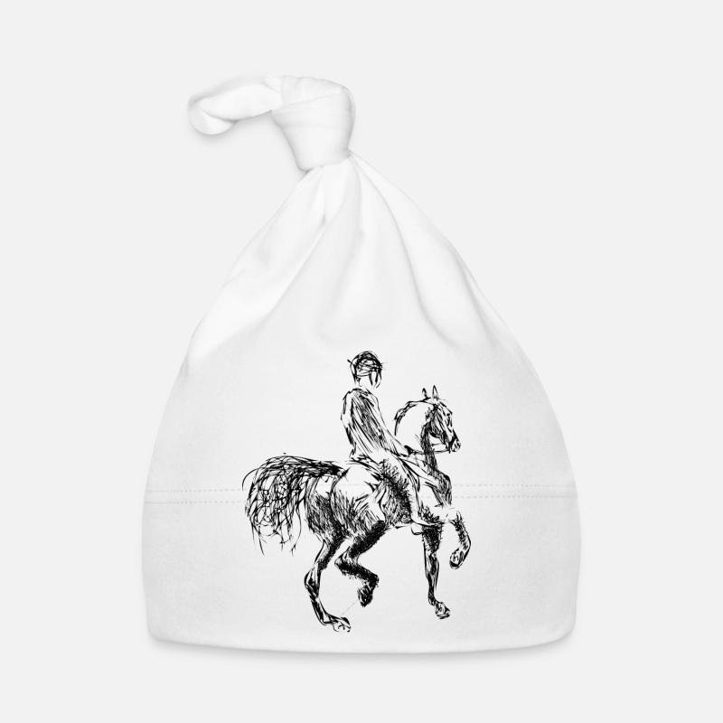 cheval et son cavalier Bonnet bio Bébé