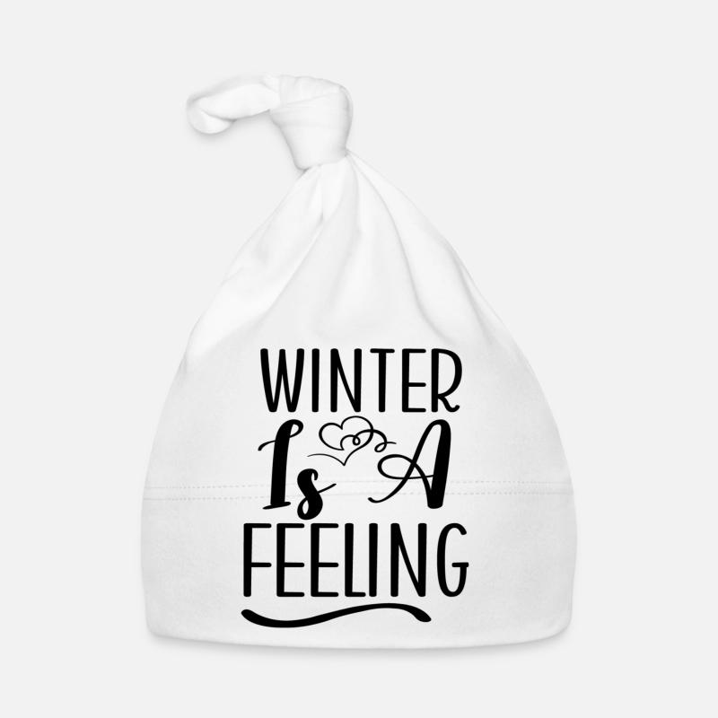 Winter Is A Feeling Organic Baby Cap