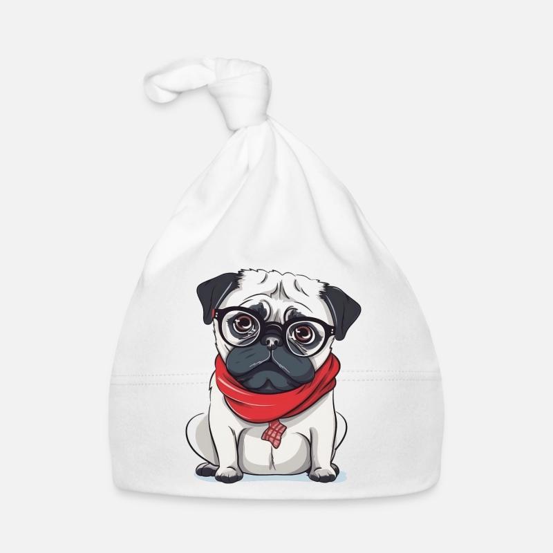 Mops Baby Bio-Mütze