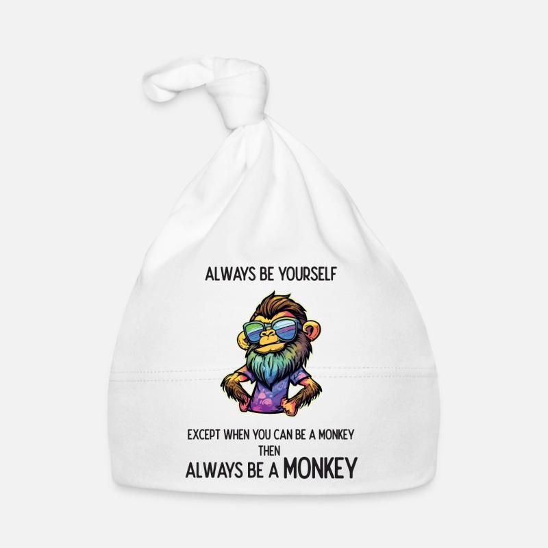 Sei immer ein Affe Baby Bio-Mütze