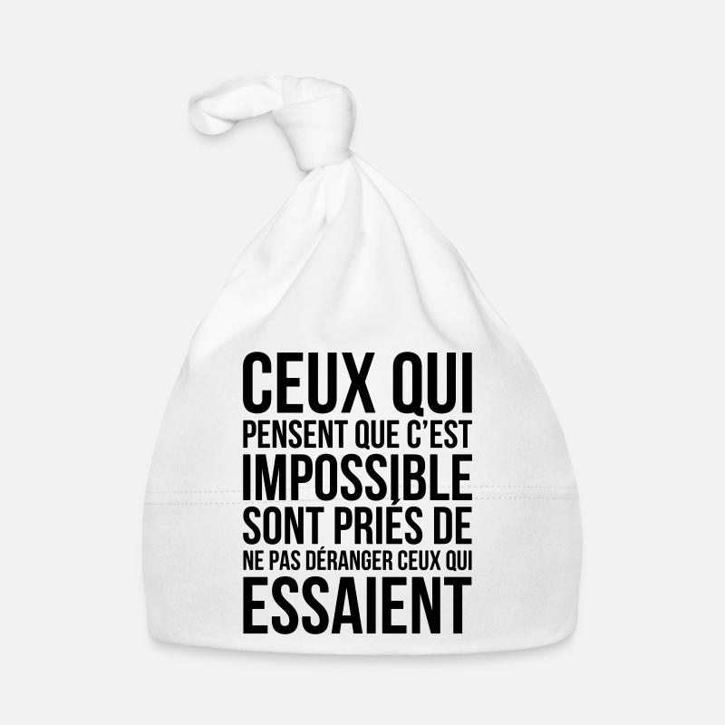 Those who think it's impossible... Organic Baby Cap