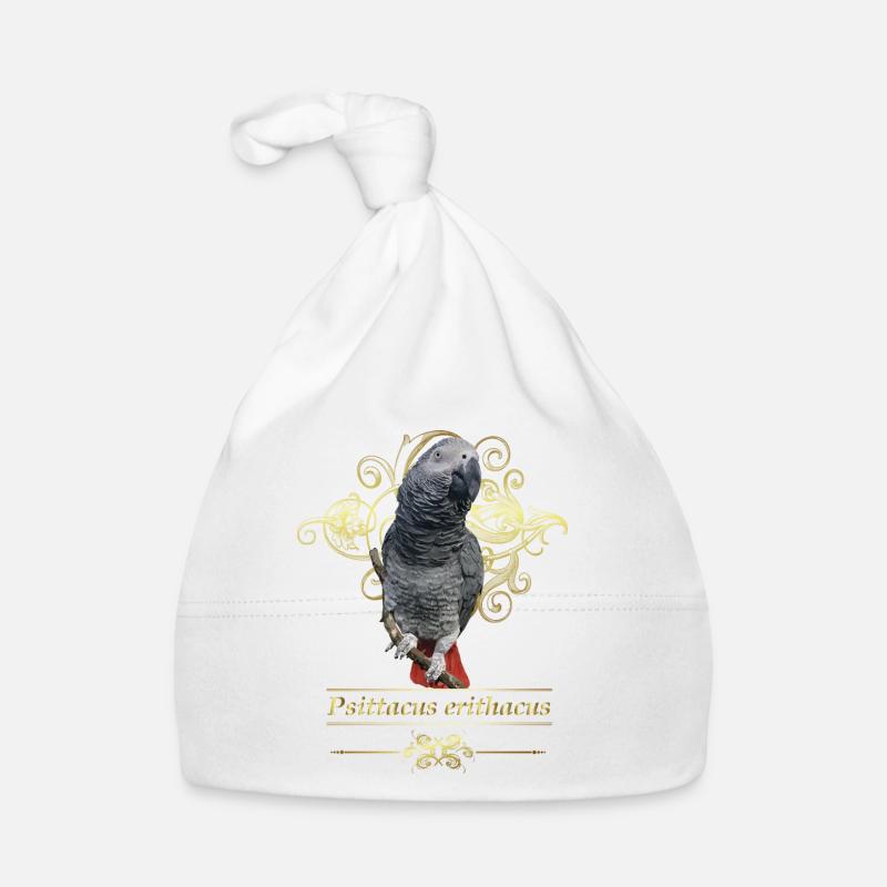 Le perroquet gris Bonnet bio Bébé