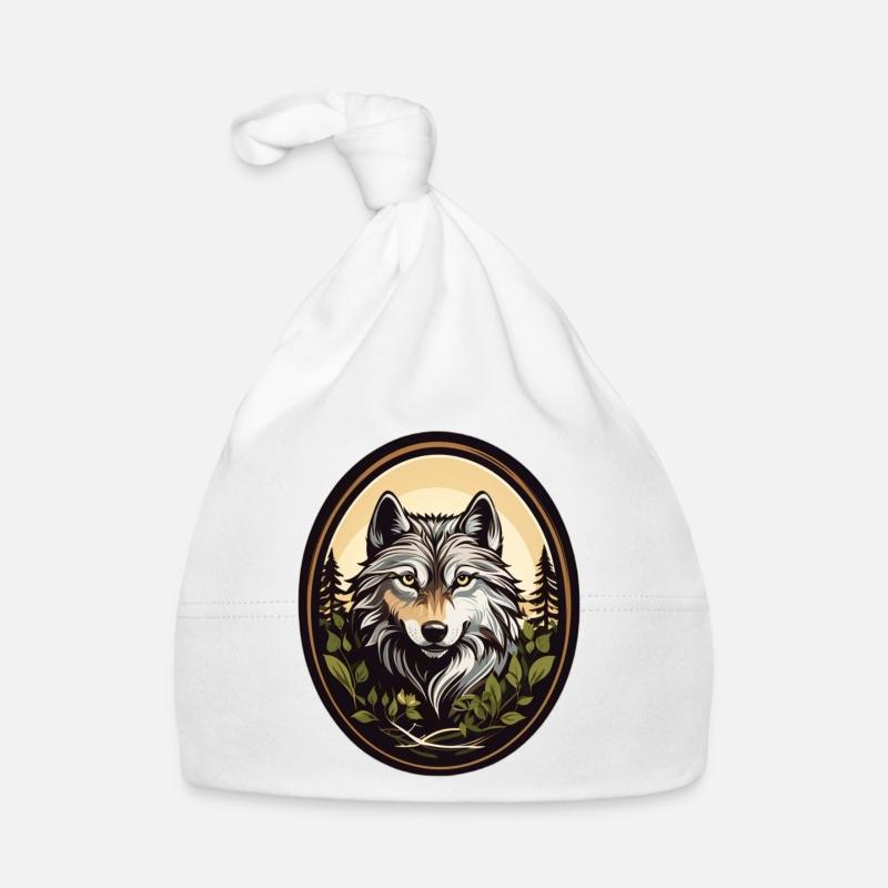 Waldbewohner Wolf Baby Bio-Mütze