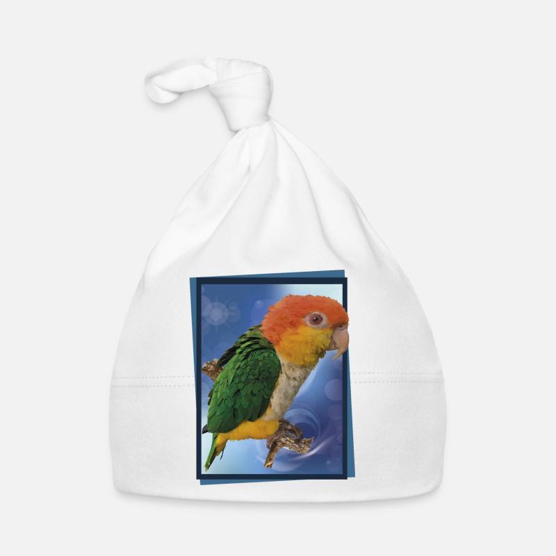 Le caïque à tête orange Bonnet bio Bébé