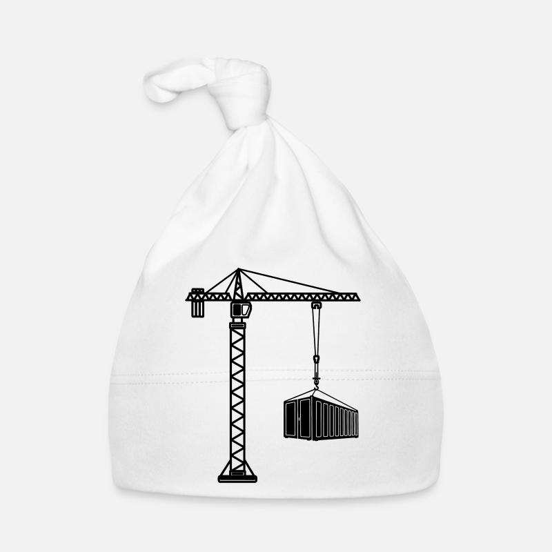Grue de construction avec conteneur maritime Bonnet bio Bébé