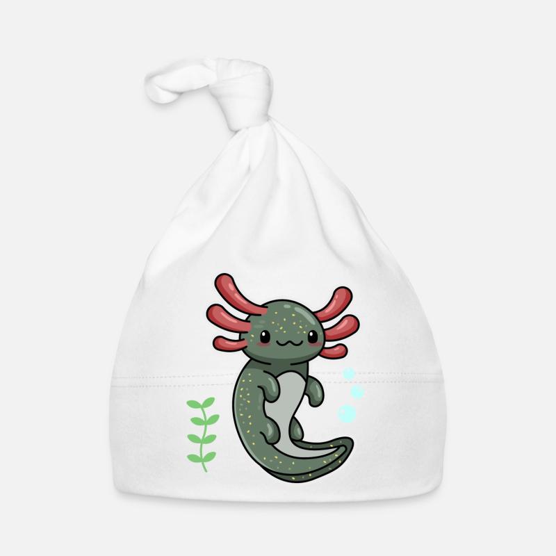 Enigma Axolotl Design pour les amateurs d’Axolotl Bonnet bio Bébé