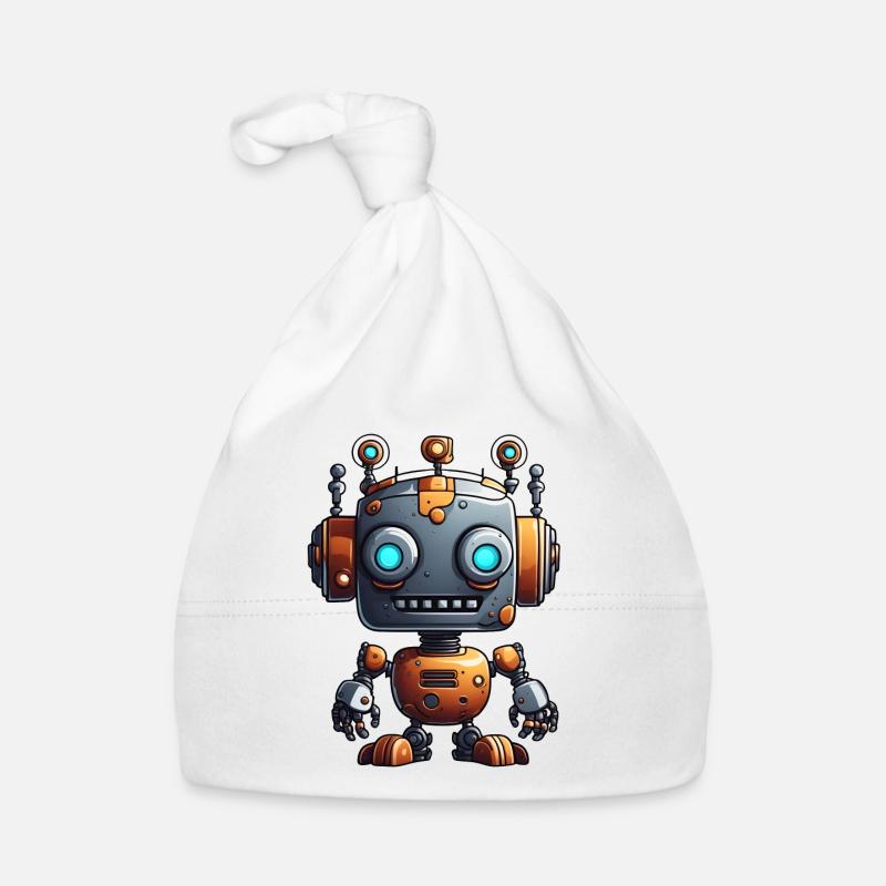 Robot / Machine / IA / Technologie / Mécanique Bonnet bio Bébé